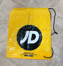 JD SPORTS DUFFLE DRAWSTRING GYM BAG  DOUBLE SIDED  USED COLLECTABLE