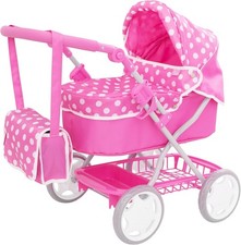 Junior Dolls Pram in Pink