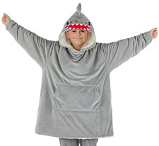Kids Giant Shark Hoodie 3D