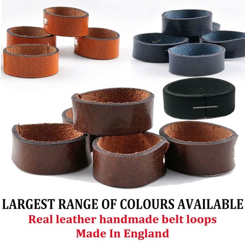 Leather belt loops - loops, colourful
