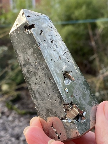 Iron pyrite wand point tower - pyrite,