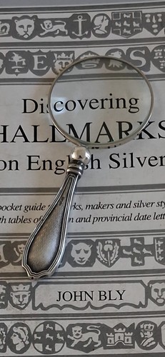 Silver handle magnifying - silver,
