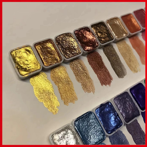 Colors metallic watercolor - metallic,