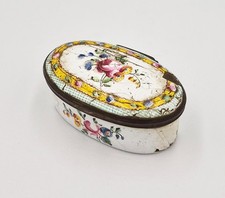 GEORGIAN BILSTON ENAMEL OVAL