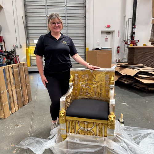 Egyptian king tut - egyptian, throne