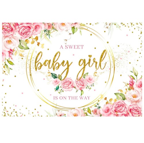 Baby shower backdrop - shower, newborn