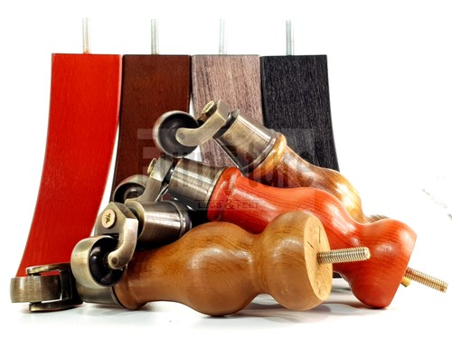 Turned wood furniture - 2x,