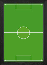 Football Field Diagram Framed