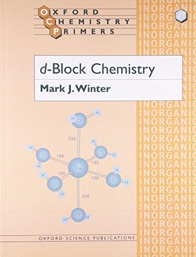 Block chemistry oxford - d-block, (oxford
