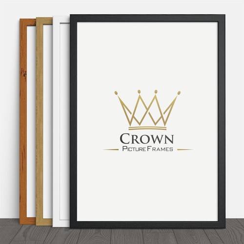 Black picture frame oak - black, walnut