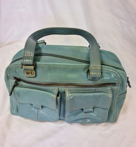 Ladies blue leather vintage - ladies,