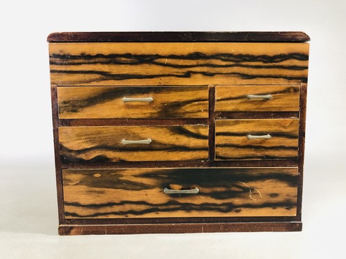 Y6611 tansu wood small - wood, chest