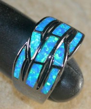 BLACK SILVER Elegant Blue Fire