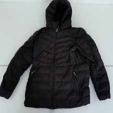 32 Degrees Heat Jacket Large Black Womens Padded Coat Short Hood