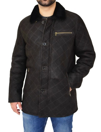 Mens genuine sheepskin jacket - mens,