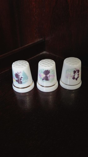 Vintage thimble set cute - thimble,
