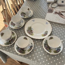 Royal Vale Vintage Bone China Country Scene 