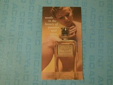 Ecusson perfume ad card, 1940s, Jean D'Albret, price list