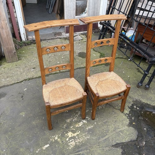 Pair antique prie dieu - pair, prie-dieu
