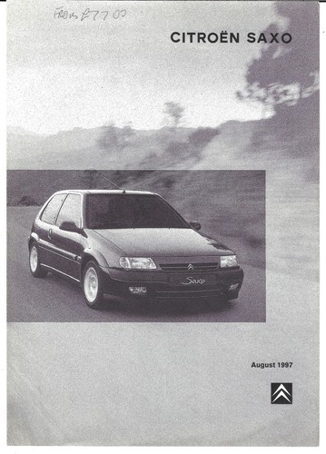 Citroen saxo specifications - citroen,