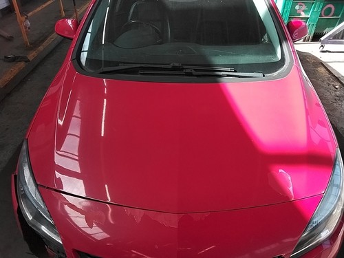Bonnet red vauxhall astra mk6 - bonnet,