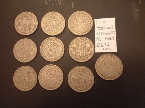 Silver half crowns - gb, 1947