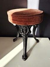 Vintage Cast Iron Pub Stool