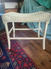 Vintage 1940s Lloyd Loom Wicker Dressing Table Stool