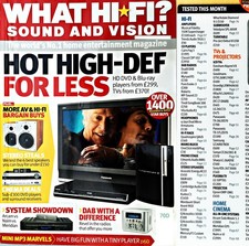 WHAT HI-FI  2007 SPEAKERS AE  B&W  KUDOS  MS AVANT 902i TANNOY Q ACOUSTICS £3.99