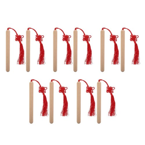 Natural wood claves instrument - natural,