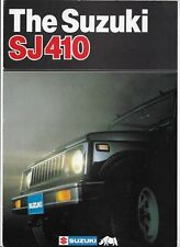 1983 Suzuki SJ410 4x4 cars brochure: Suzuki SJ410VW, SJ410Q soft top, SJ410V van
