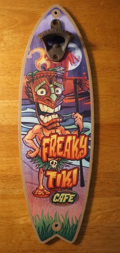 Freaky tiki surfboard sign - freaky,