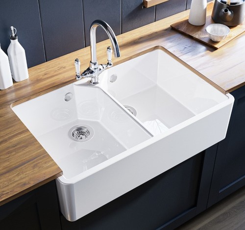 Double bowl undermount white - undermount,