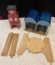 Wooden Train Station Building