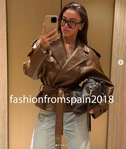 Zara new woman belted faux - woman,