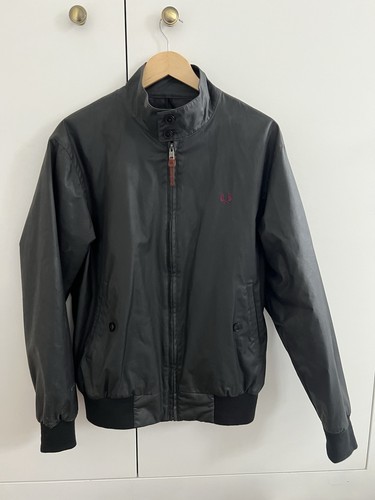 Men fred perry black - perry, waxed