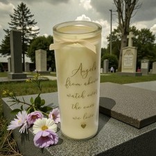 Memorial Glass Candle