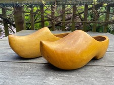 Vintage Wooden Clogs Pair