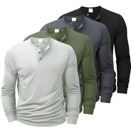 Men long sleeve plain - sleeve,