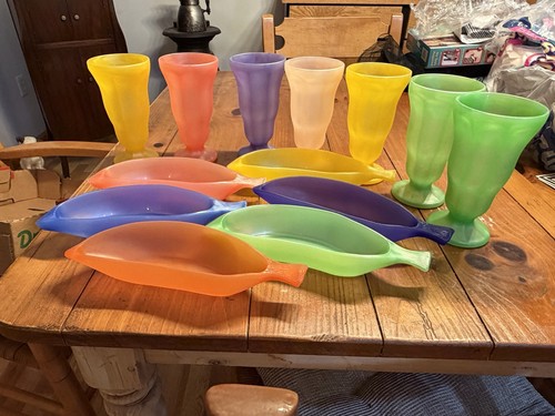 Vintage plastic banana split - plastic,