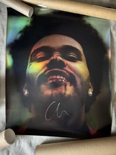 The Weeknd after hours Signed holographic poster Lithograph rare  24x30