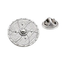 Viking Shield Pewter Lapel Pin