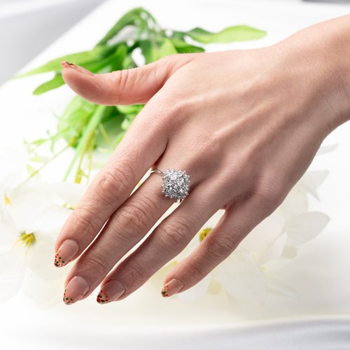 18ct white gold 50ct - gold, e/f