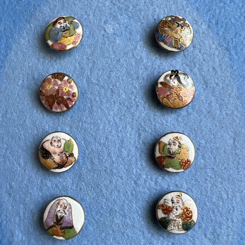Rare hand painted satsuma - painted,