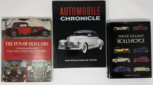 Vintage automobile books lot - vintage,