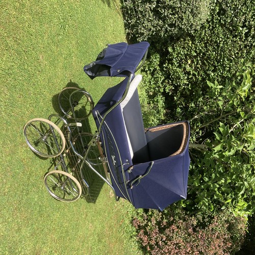 Silver cross 1970s navy blue - navy,