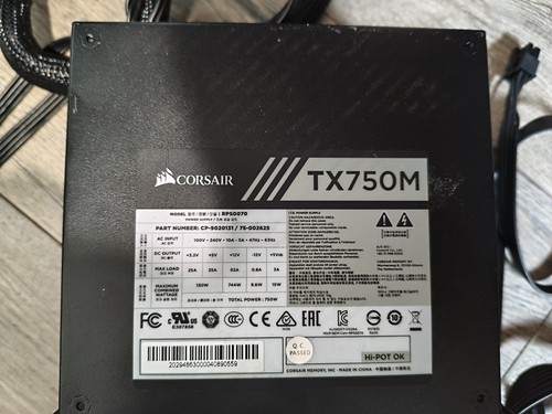 Corsair tx750m modular power - corsair,