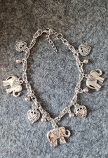 Beautiful Silver Alloy Elephant Charm Bracelet