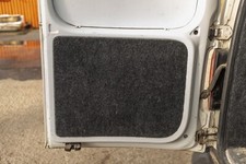 vw caddy barn door carpeted
