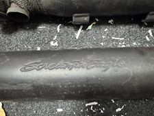 black harley davidson screamin eagle exhaust 80518-07 and rack 